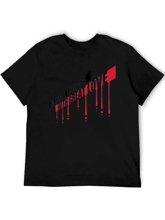 Inspirational Black T-Shirt - Do Small Things with Great Love