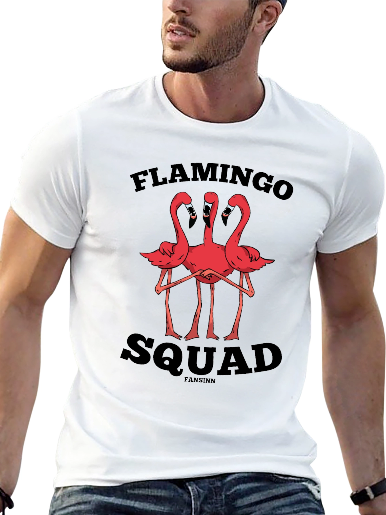 Flamingo Squad Graphic Tee - Unique Design