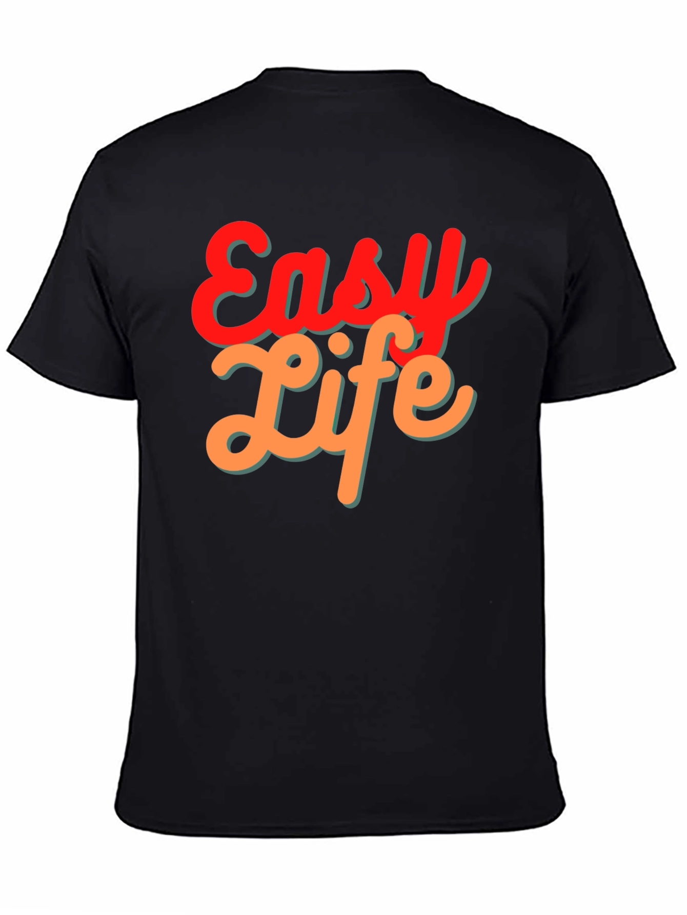 Easy Life Black T-Shirt - Casual Comfort
