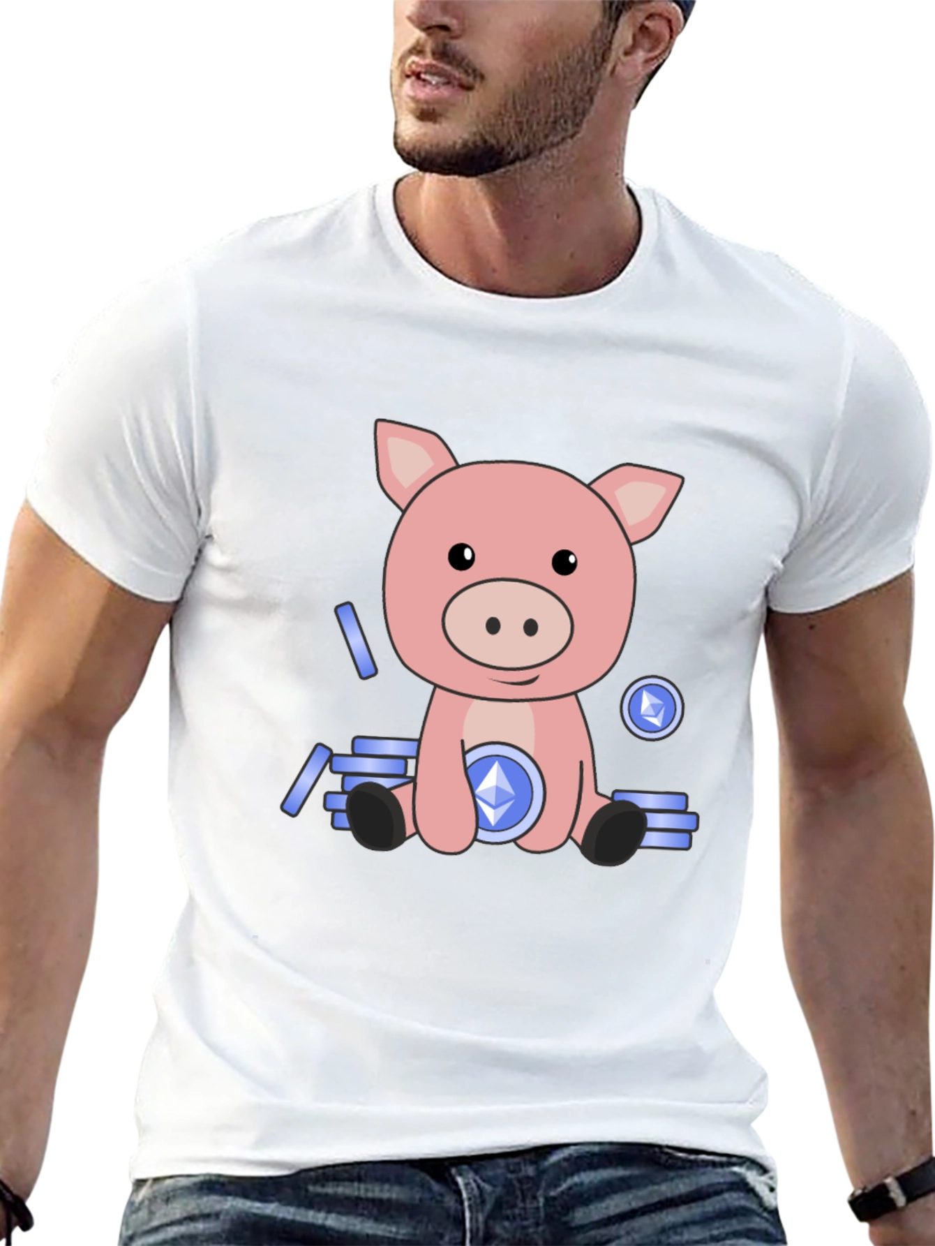 Crypto Piggy Bank T-Shirt - Ethereum