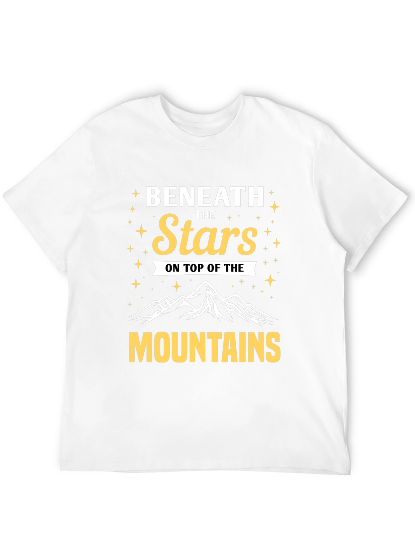 Beneath the Stars Mountains Graphic T-Shirt