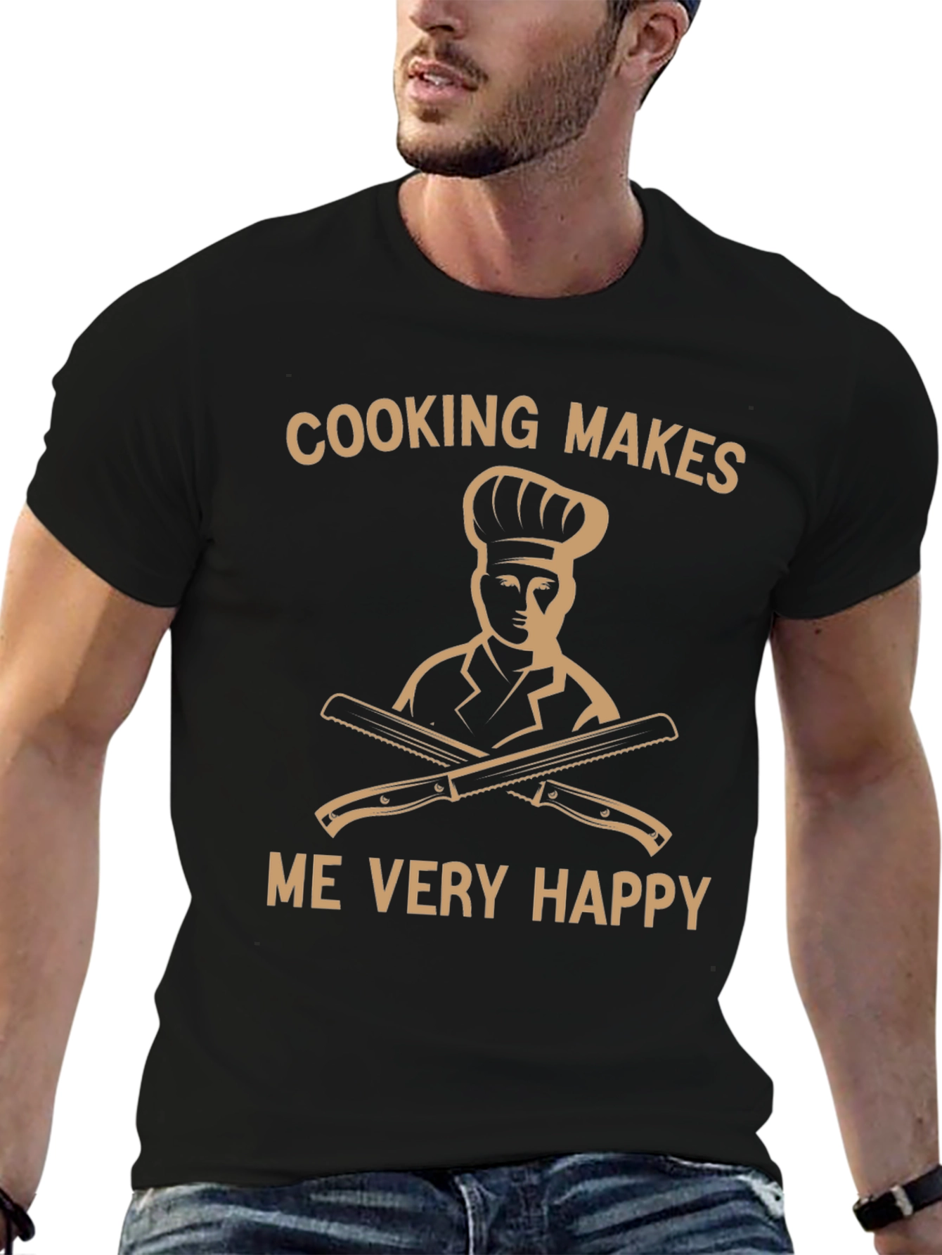 Cooking Makes Me Very Happy T-Shirt