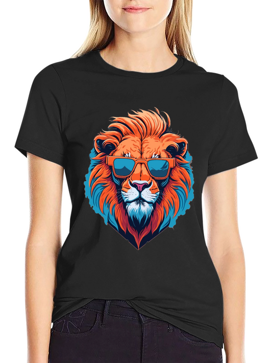 Cool Lion Graphic Tee - Black T-Shirt