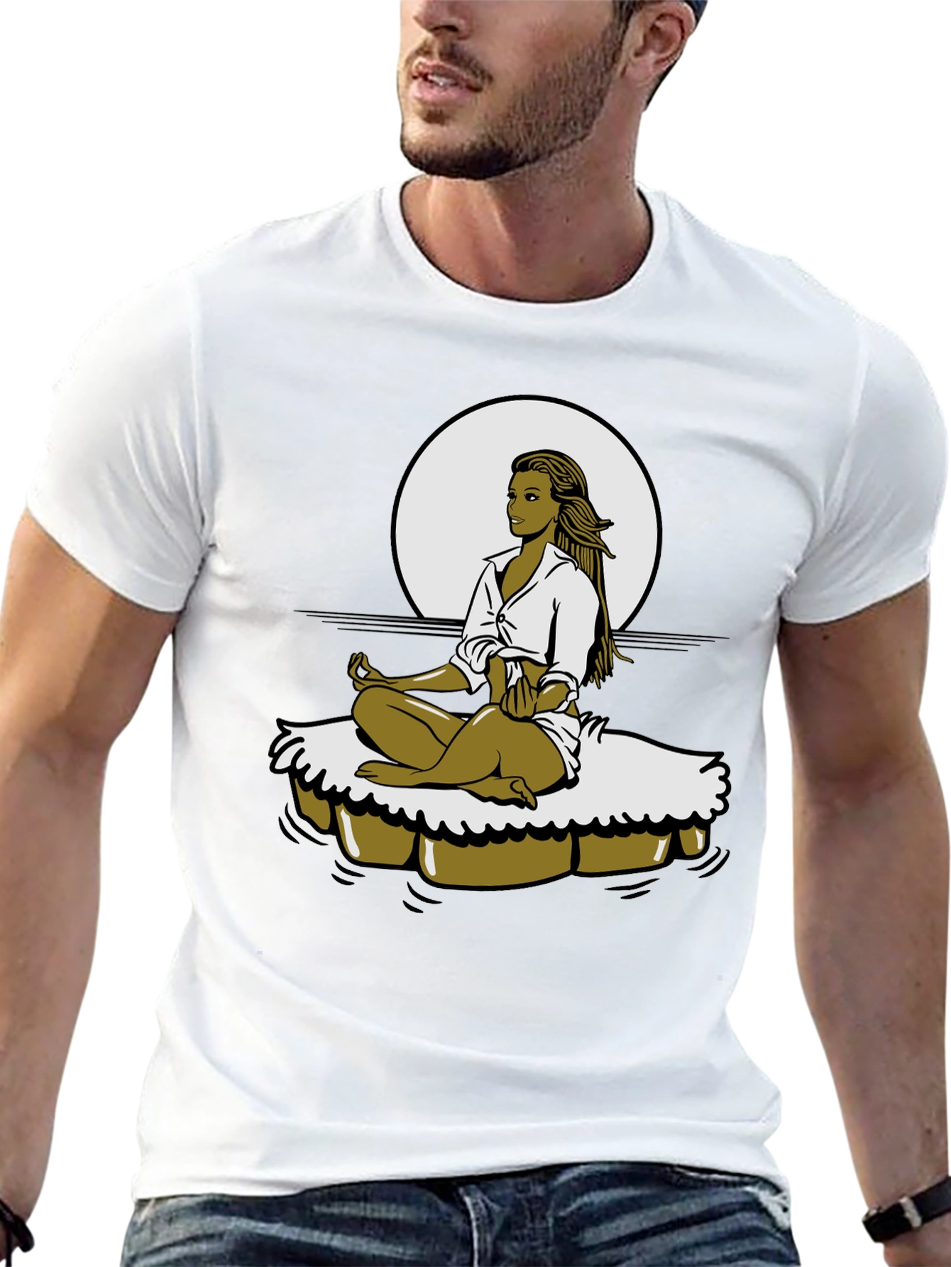Meditating Woman Graphic Tee