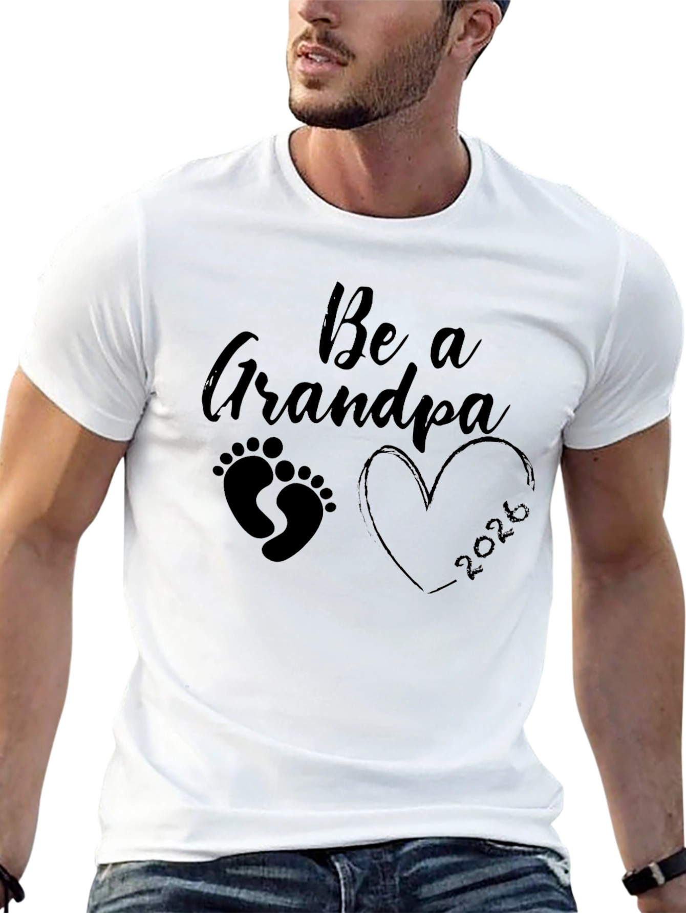 Be a Grandpa 2026 Black T-Shirt