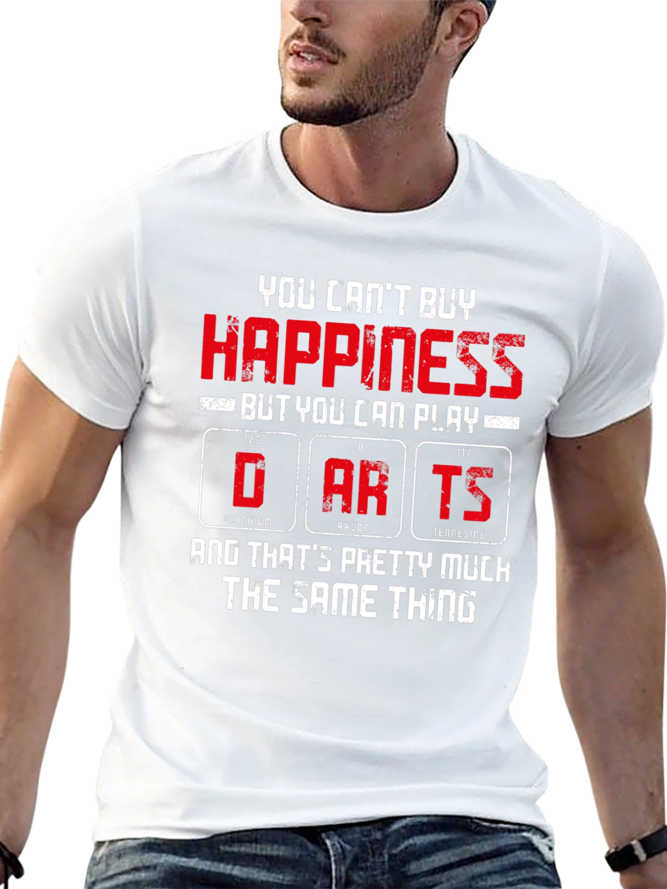 Funny Darts Happiness Graphic T-Shirt