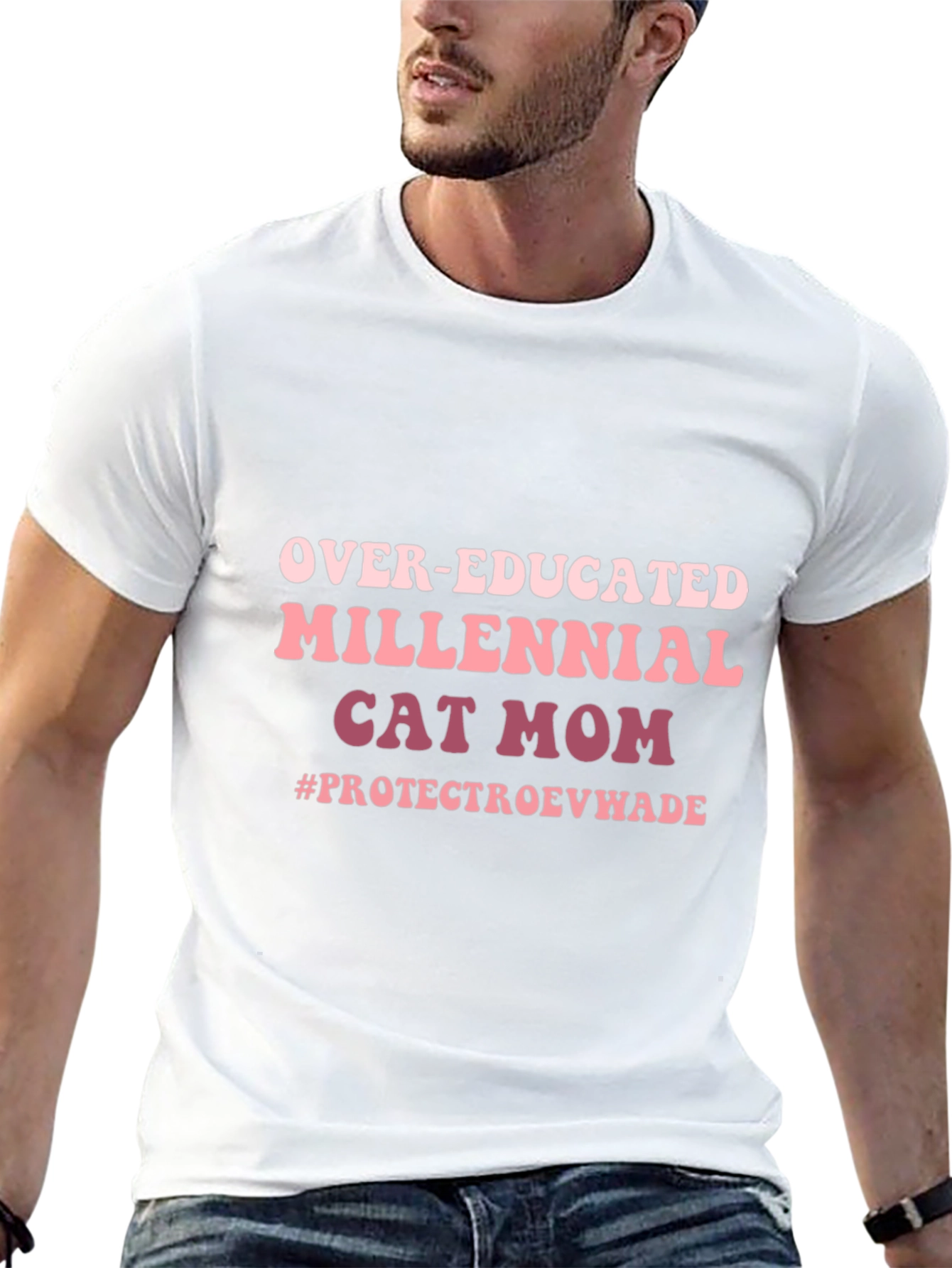 Over-Educated Millennial Cat Mom Tee