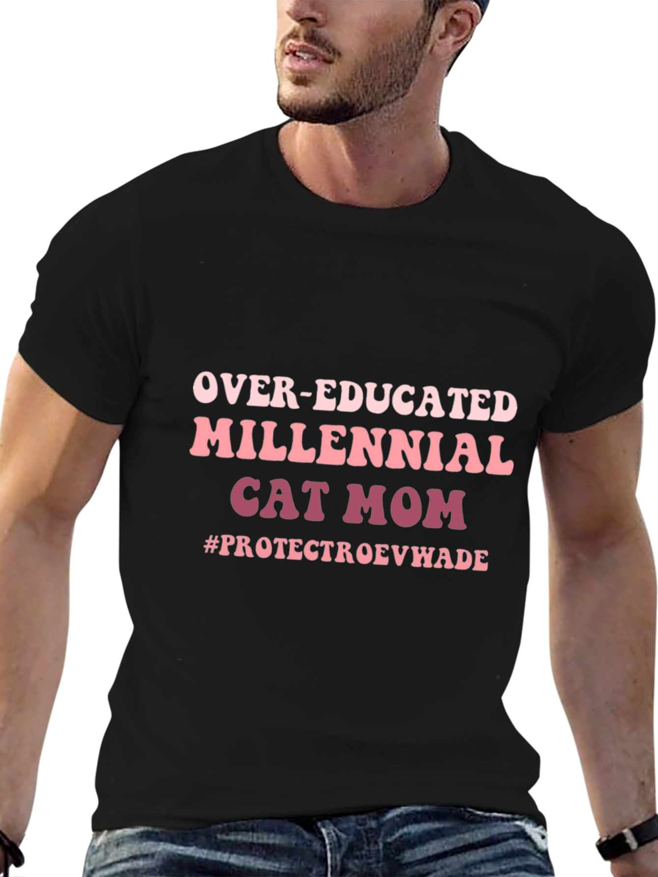 Over-Educated Millennial Cat Mom Tee