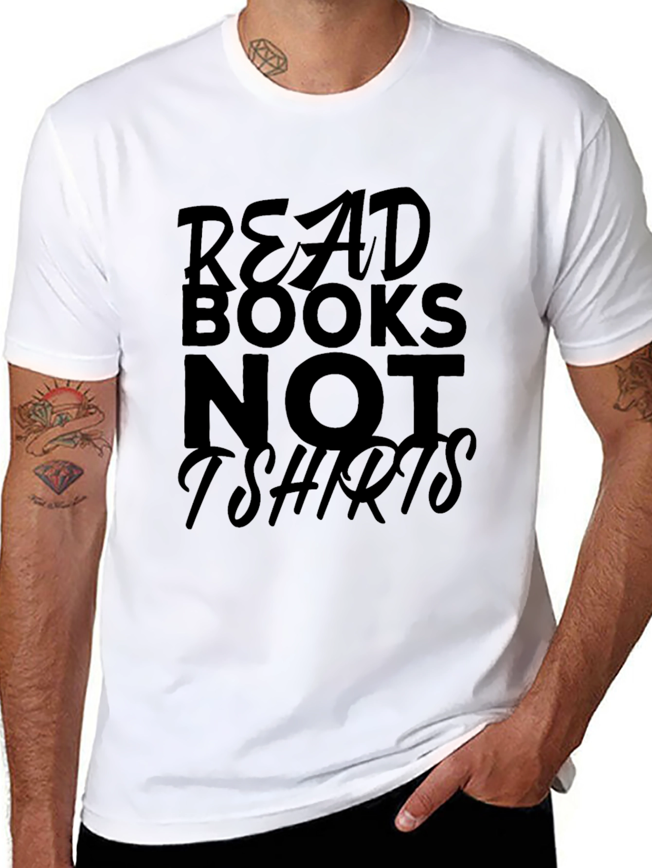 Read Books Not T-Shirts Graphic Tee