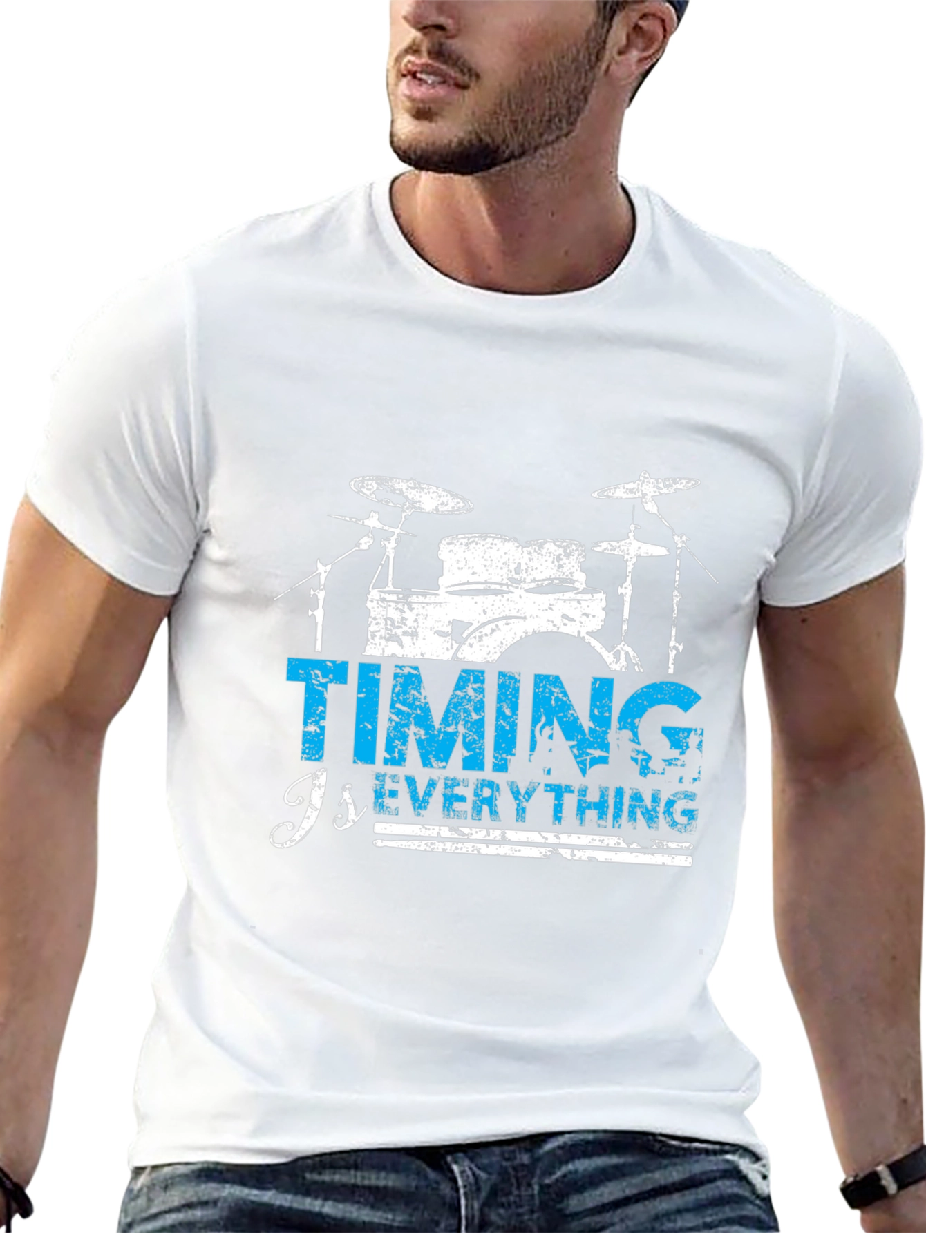 Timing is Everything Drum T-Shirt - Black