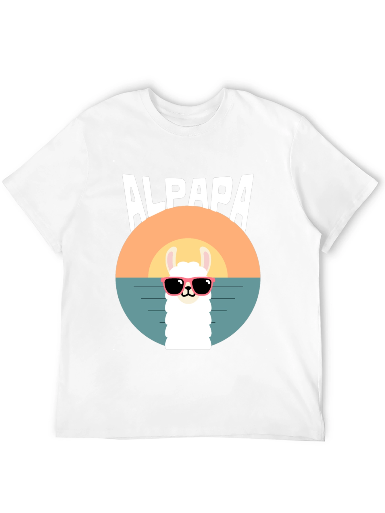 Alpaca Sunset T-Shirt - Cool Graphic Tee