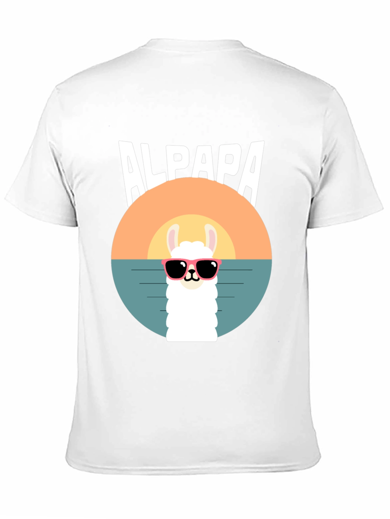 Alpaca Sunset T-Shirt - Cool Graphic Tee