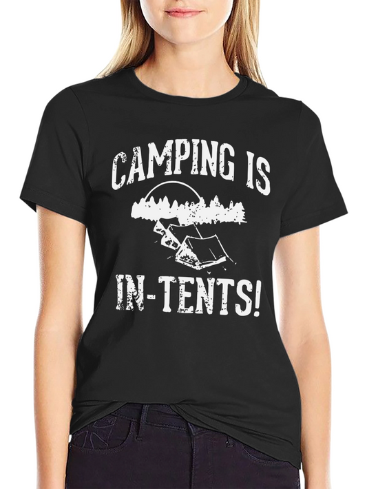 Camping Is In-Tents! Novelty Graphic Tee