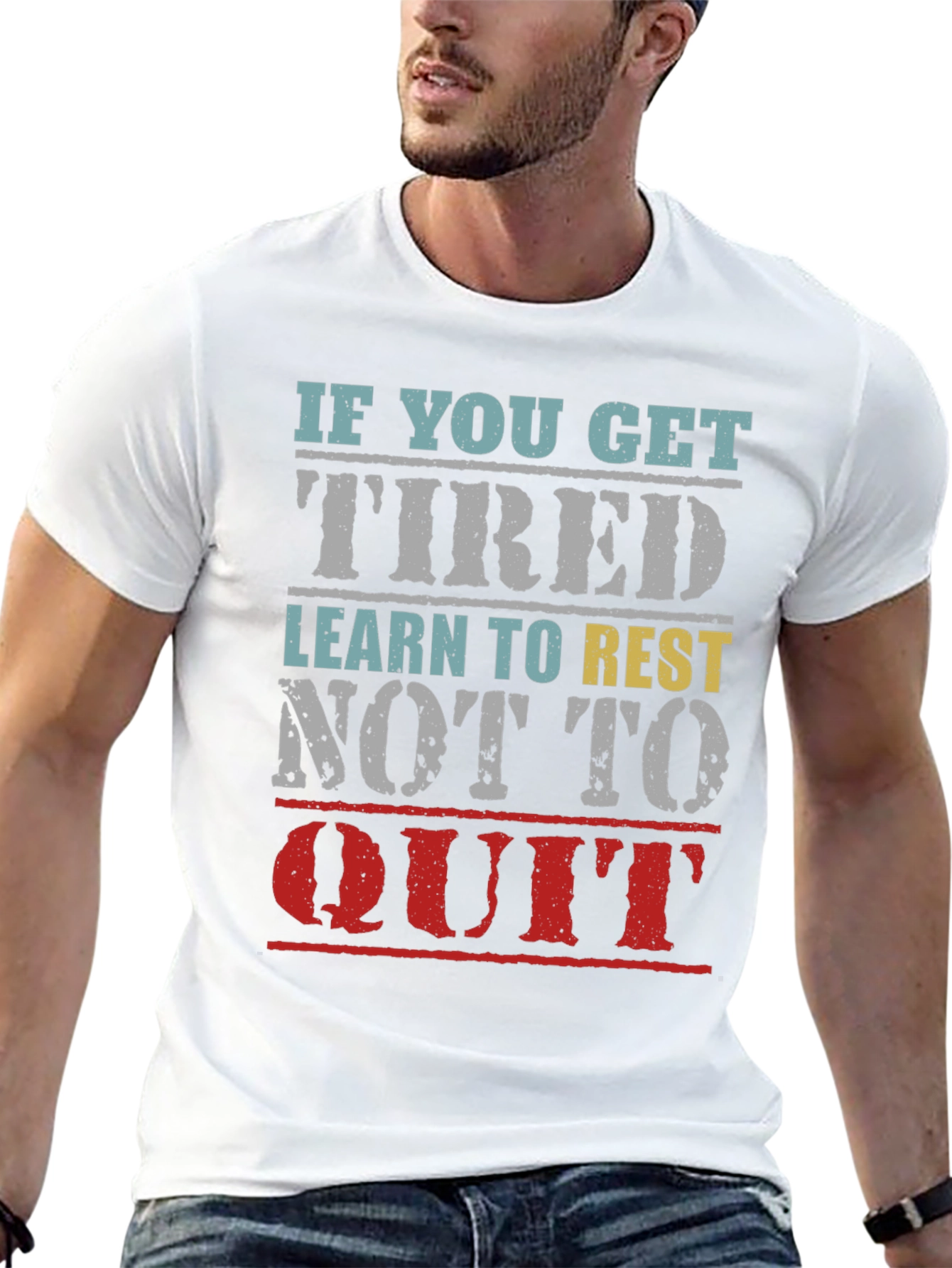 Inspirational Graphic T-Shirt: Learn to Rest