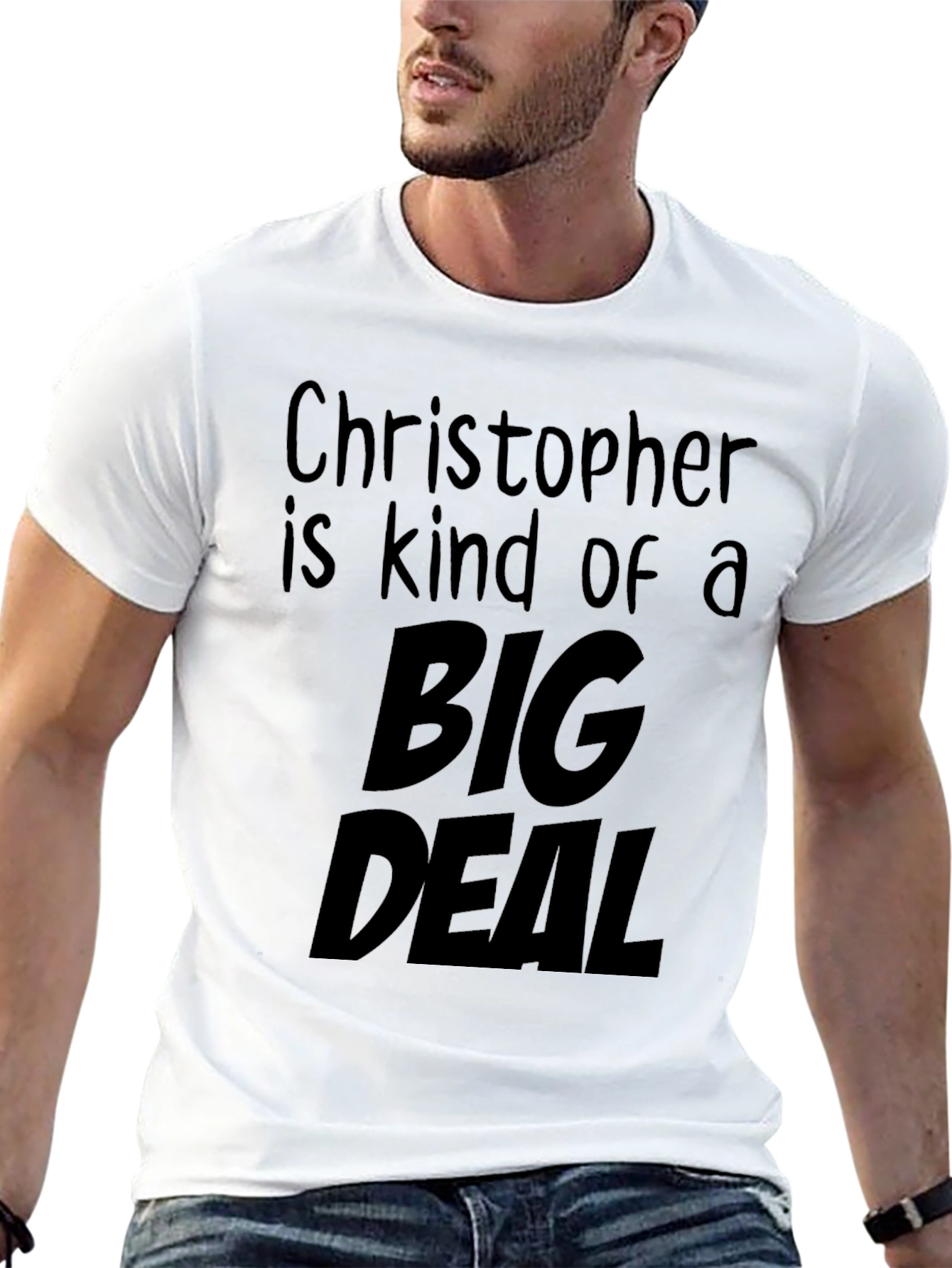 Funny Big Deal Black Graphic T-Shirt