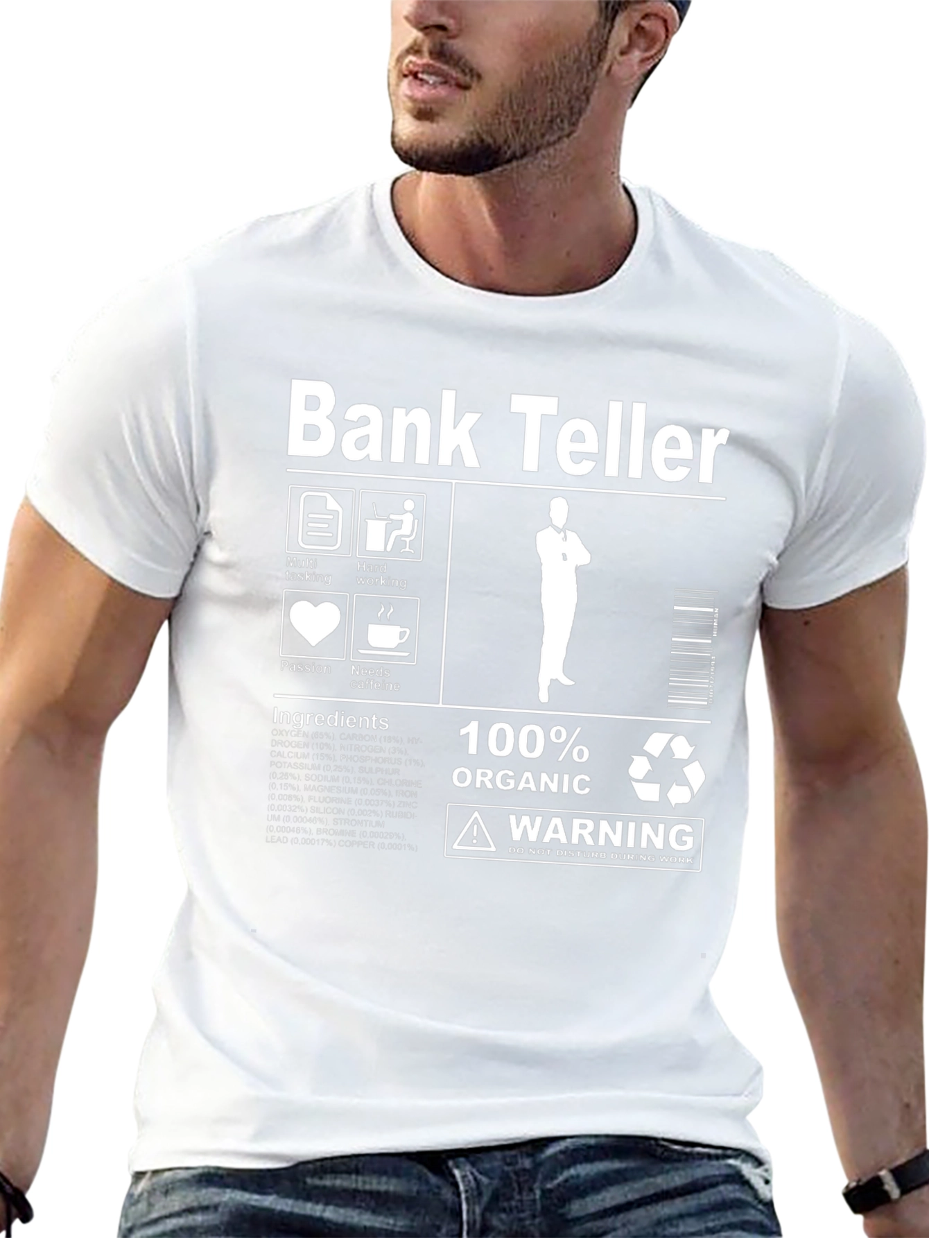Bank Teller Organic Cotton Graphic Tee
