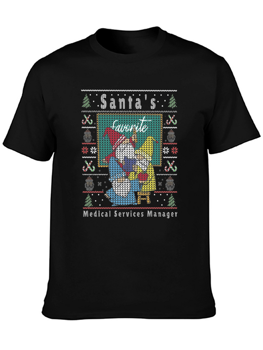 Santas Favorite Medical Services Manager T-Shirt