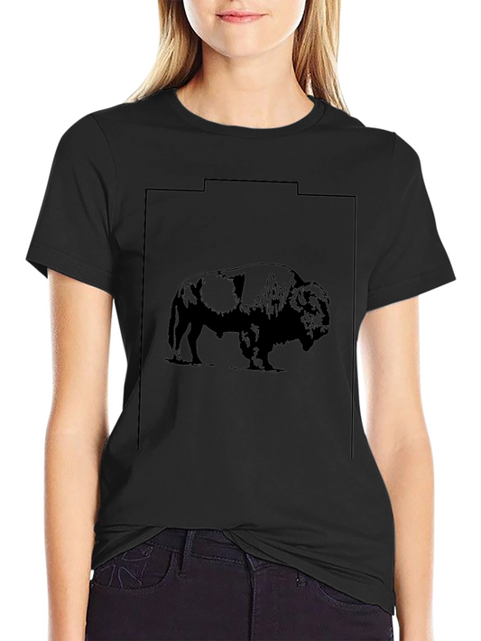 Bison Graphic Tee - Black