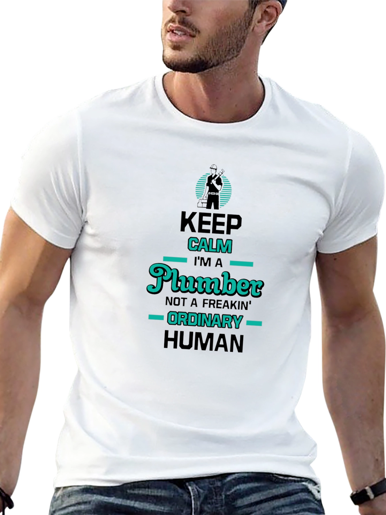 Keep Calm Plumber T-Shirt: Unique & Funny Design