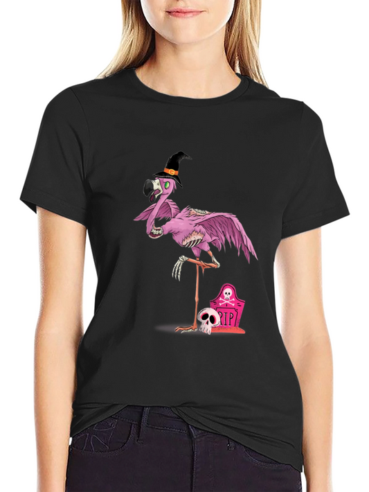 Halloween Flamingo T-Shirt - Spooky Style