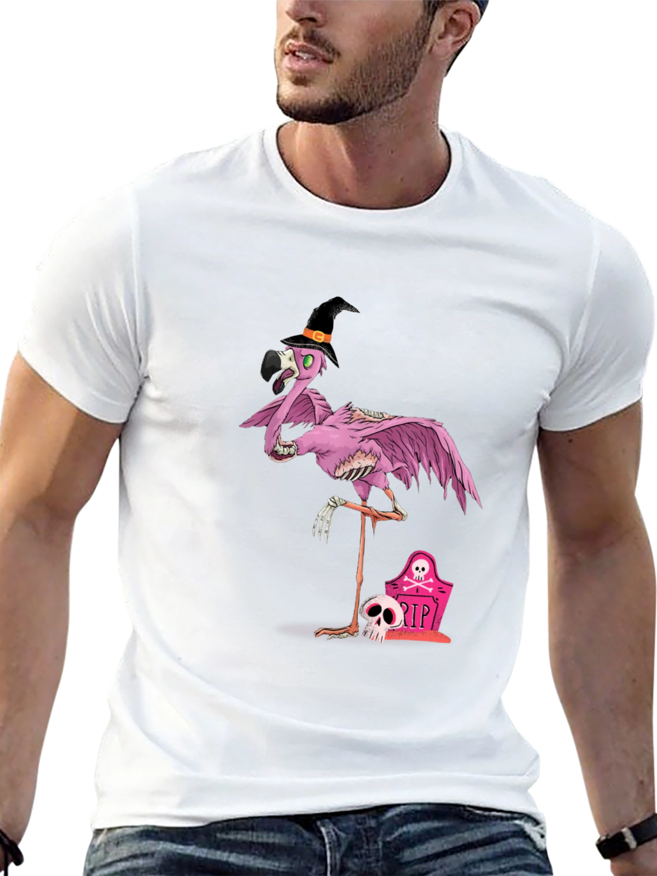 Halloween Flamingo T-Shirt - Spooky Style