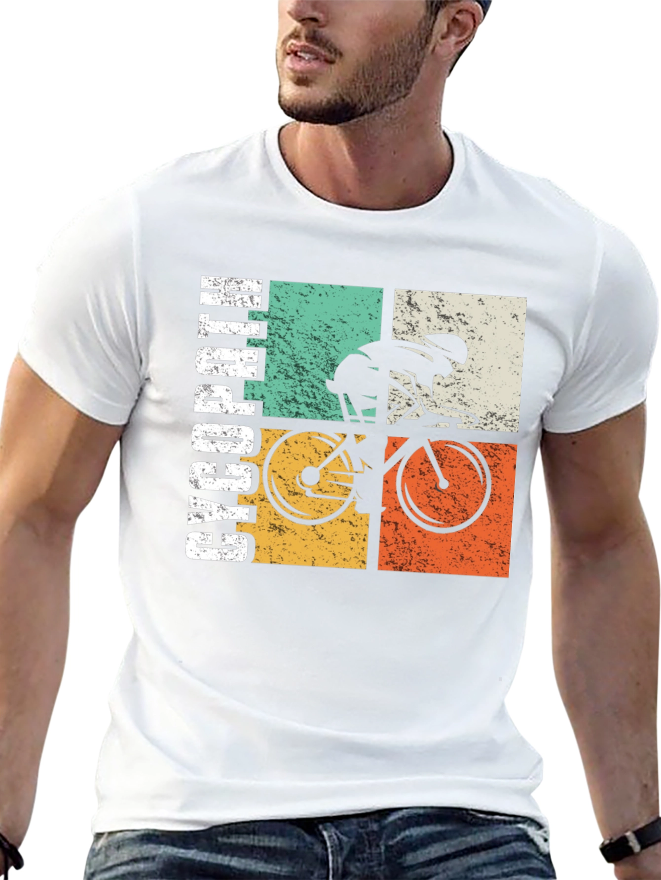 Retro Cycling T-Shirt - Cycopath Design