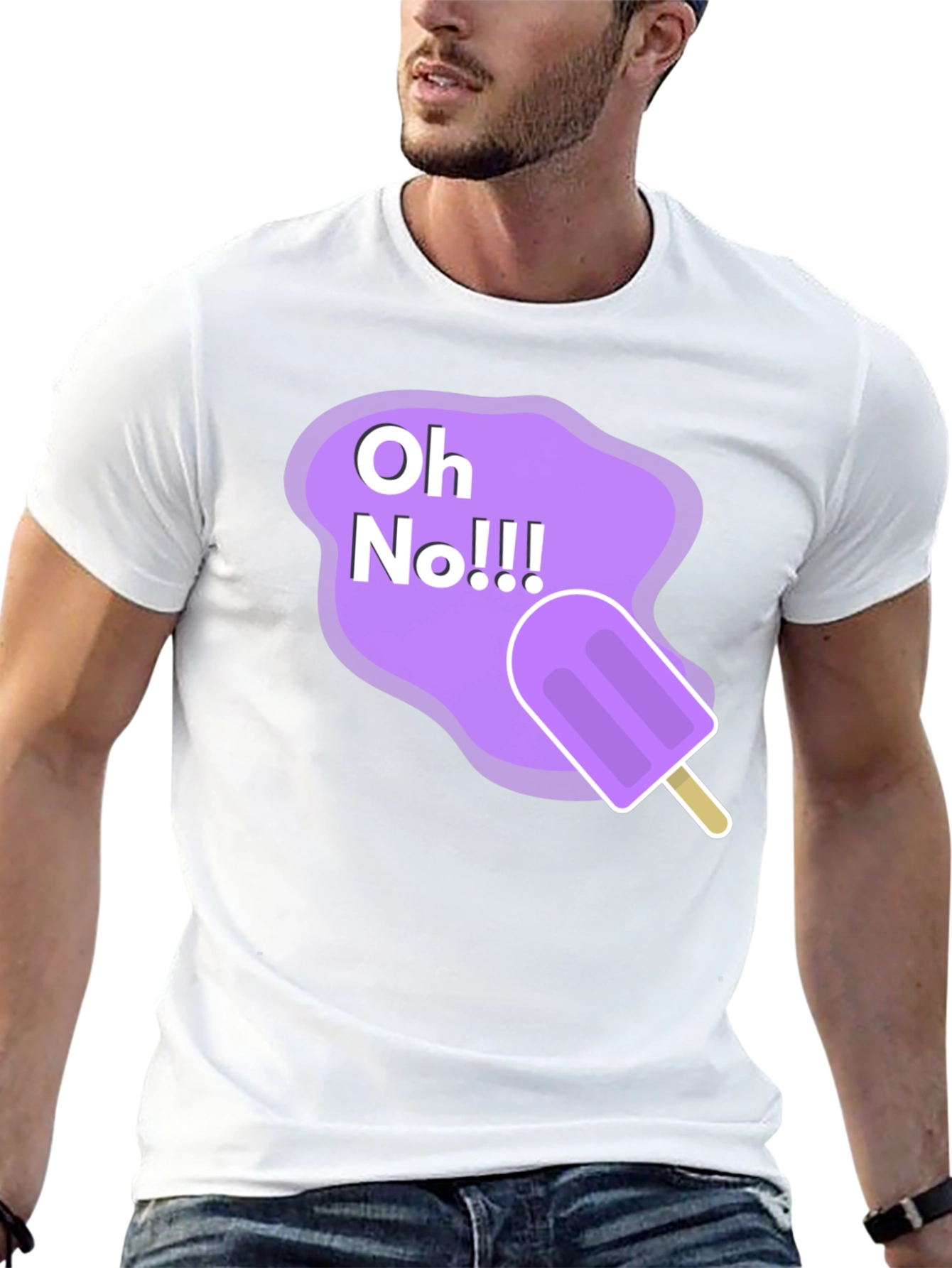 Oh No Ice Cream Graphic T-Shirt