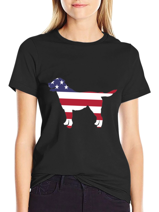 American Dog Silhouette T-Shirt