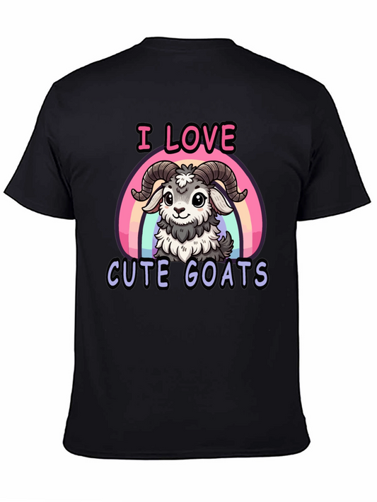 I Love Cute Goats T-Shirt - Fun Graphic Tee