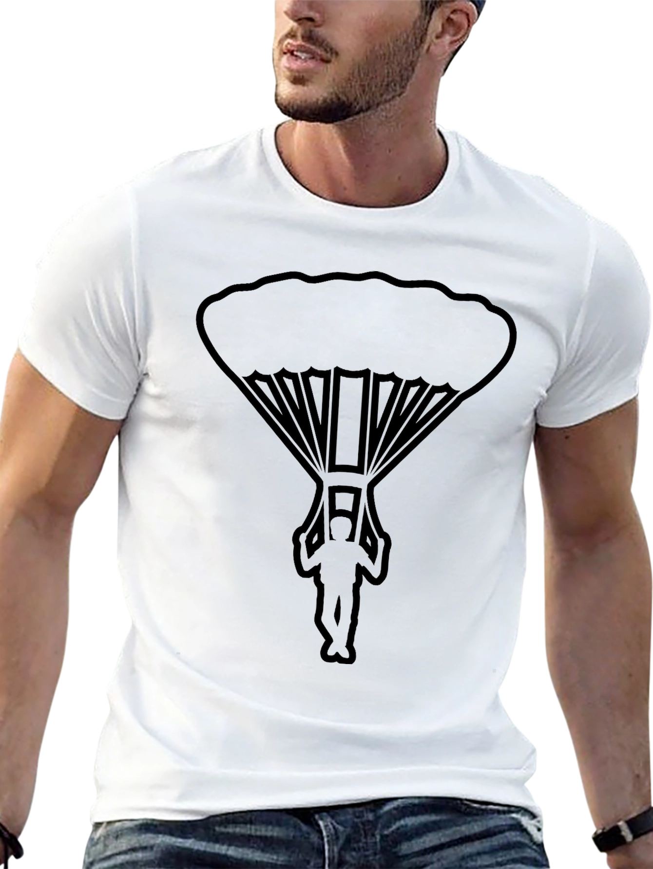 Parachute Graphic Tee - Skydiving Adventure Shirt