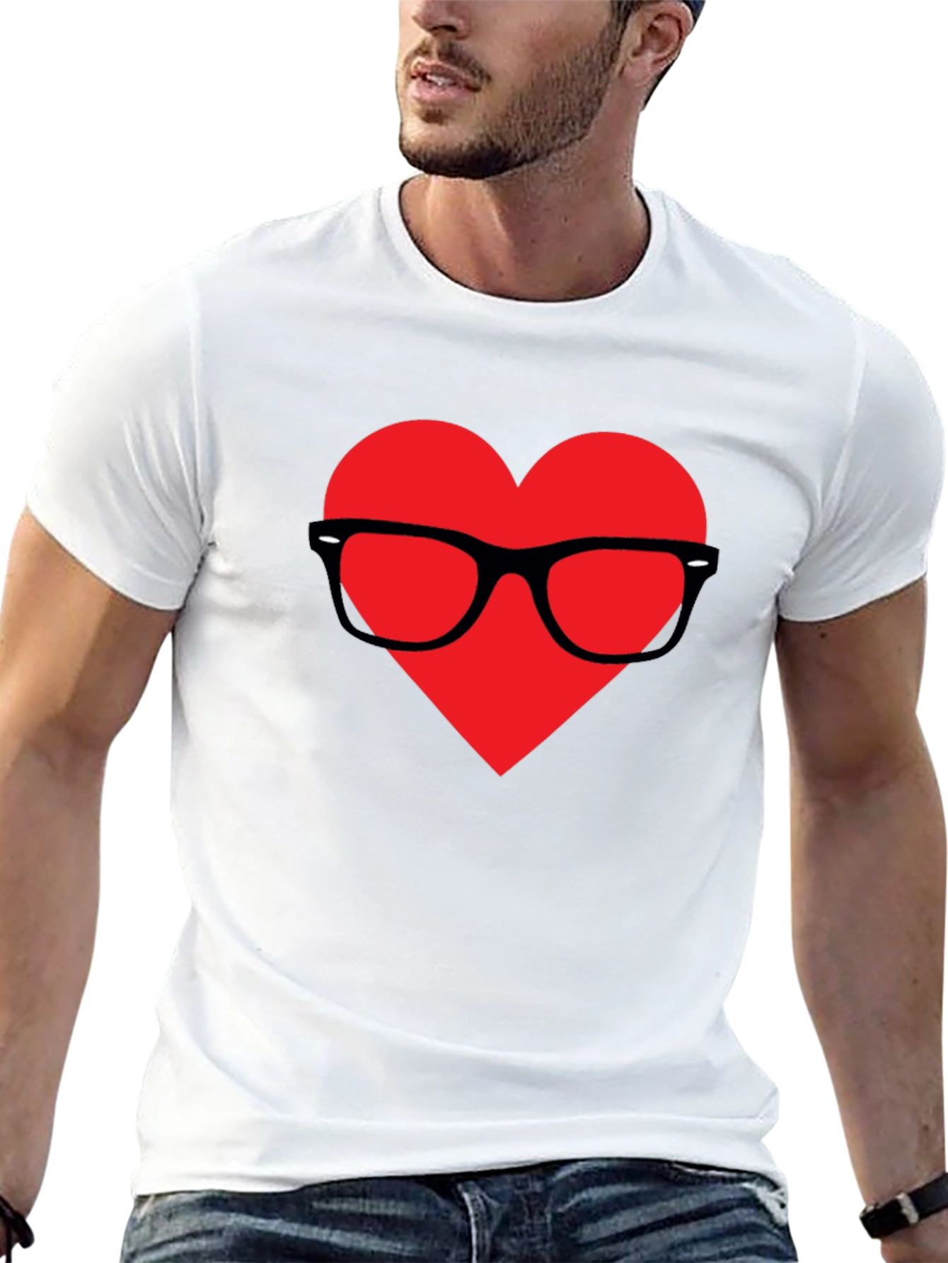 Geeky Heart T-Shirt - Love Nerds
