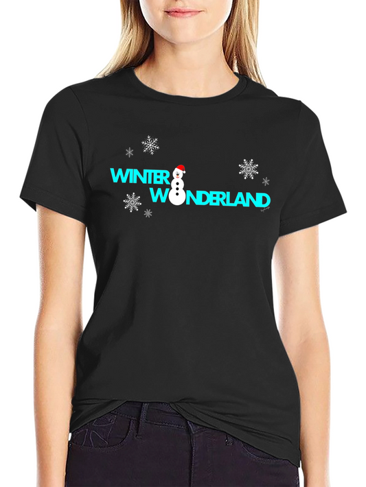 Winter Wonderland Graphic Tee - Black