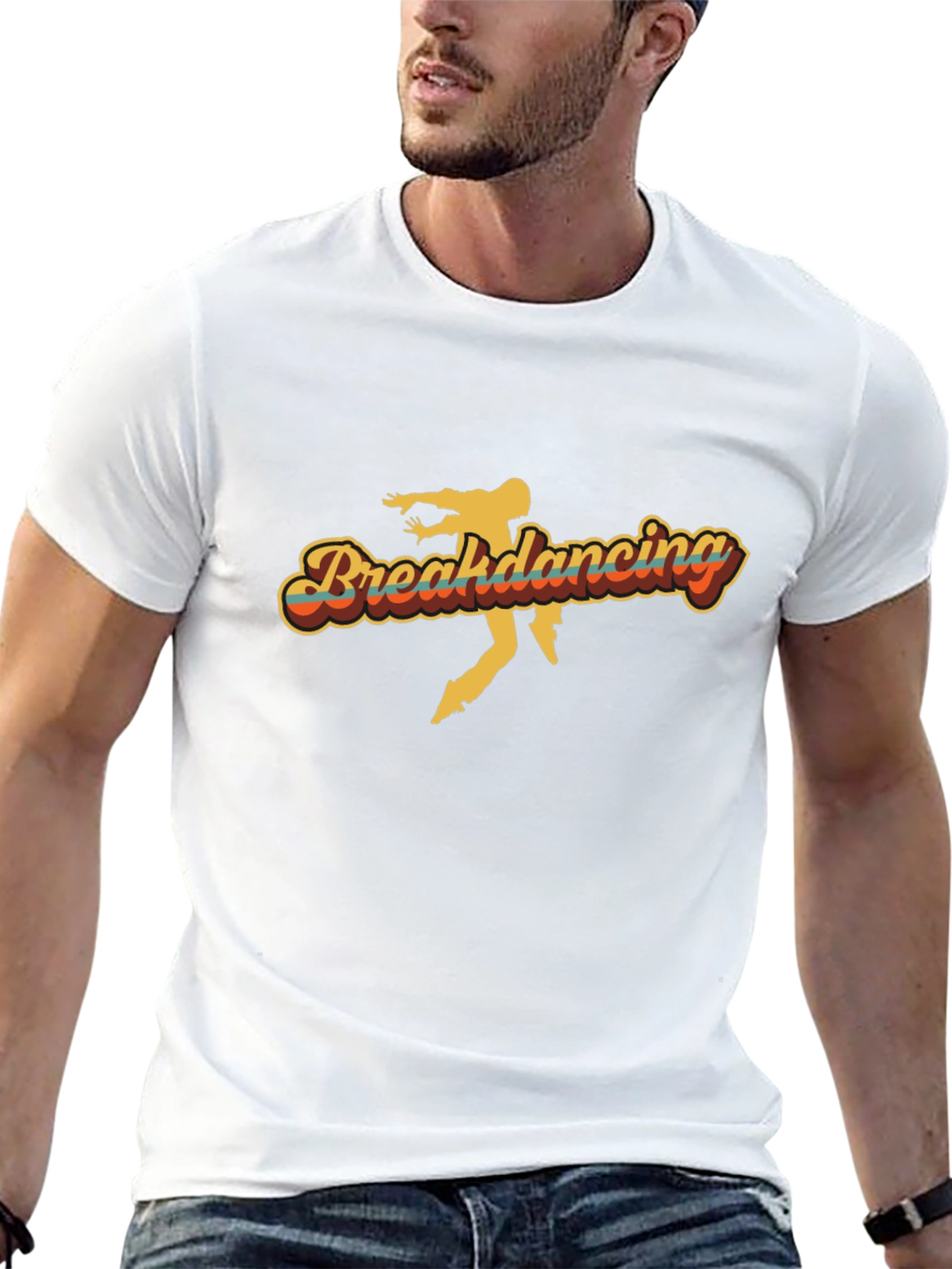 Retro Breakdancing T-Shirt - Black Tee