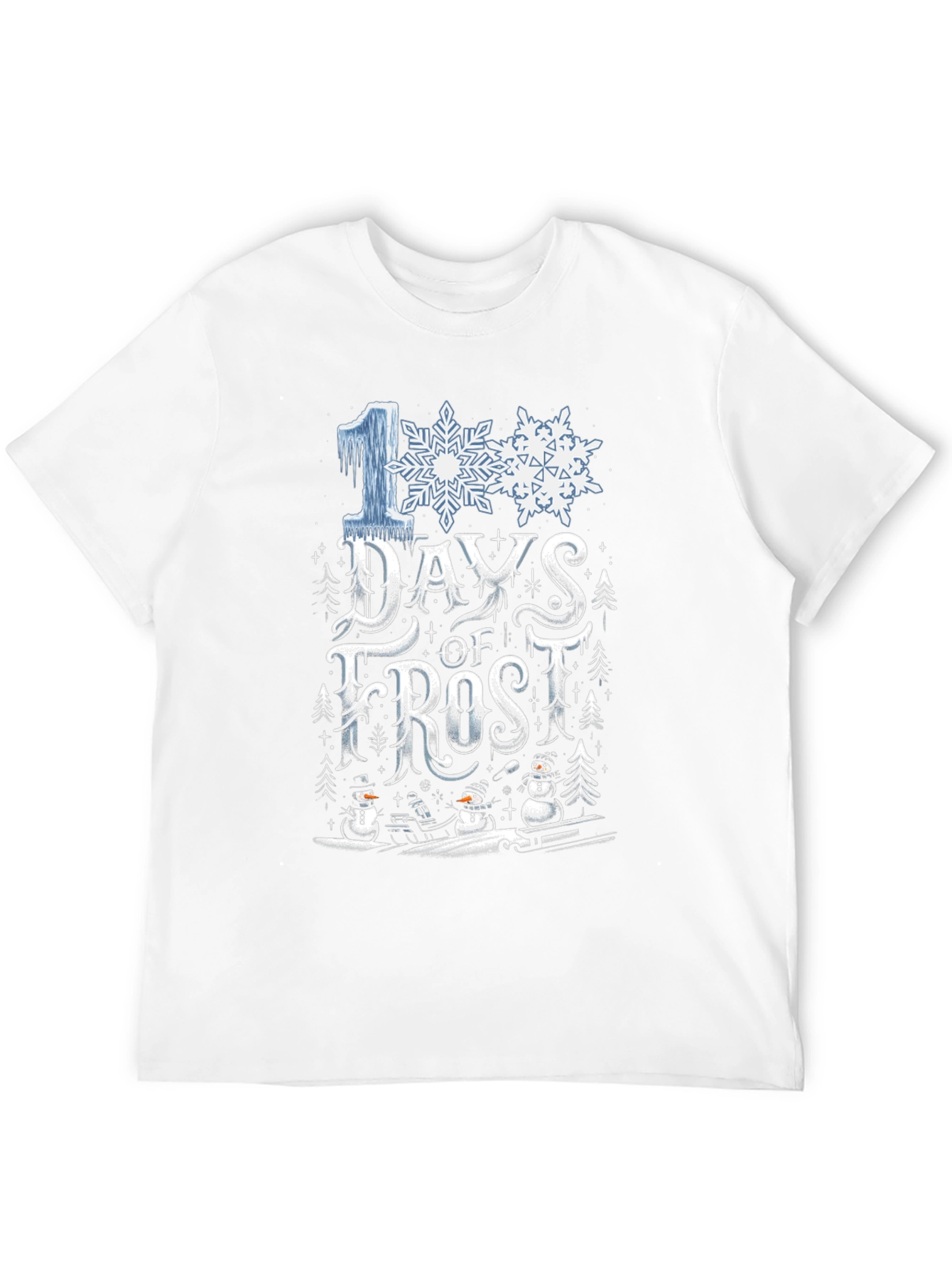 100 Days of Frost T-Shirt - Winter Holiday Tee