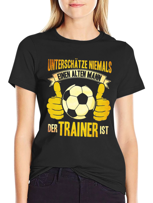 Old Man Trainer Soccer T-Shirt