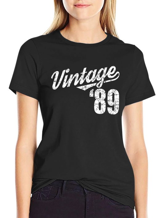 Vintage 1989 Black Graphic T-Shirt