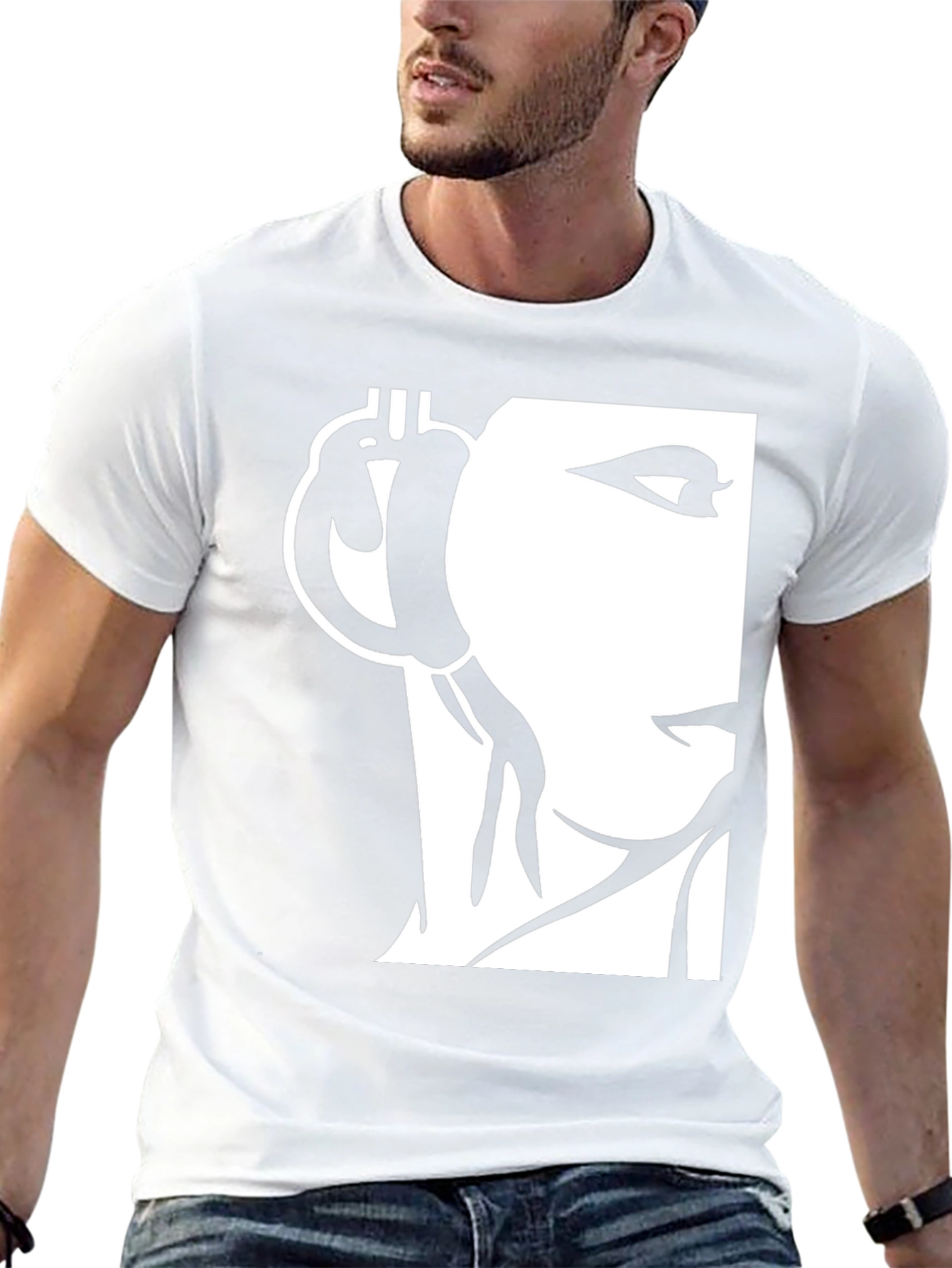Abstract Woman Graphic Print T-Shirt