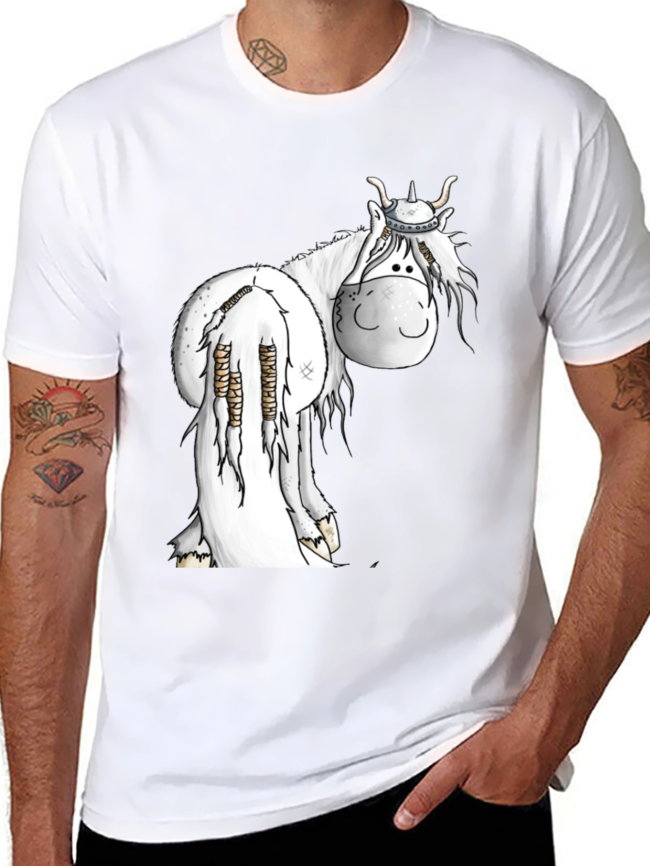 Viking Horse Black T-Shirt