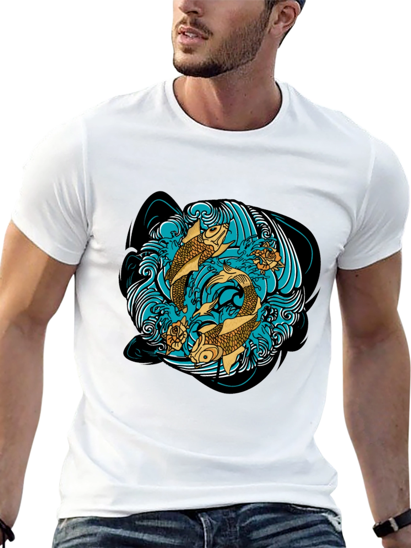 Koi Fish T-Shirt Graphic Design