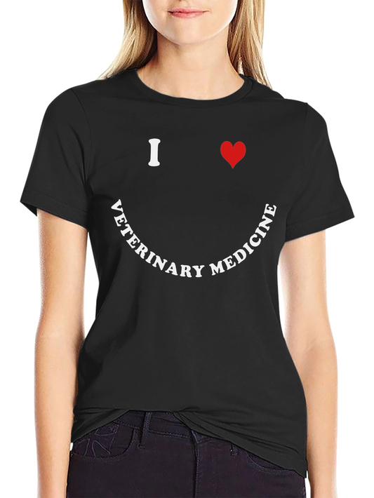 I Love Veterinary Medicine Graphic T-Shirt