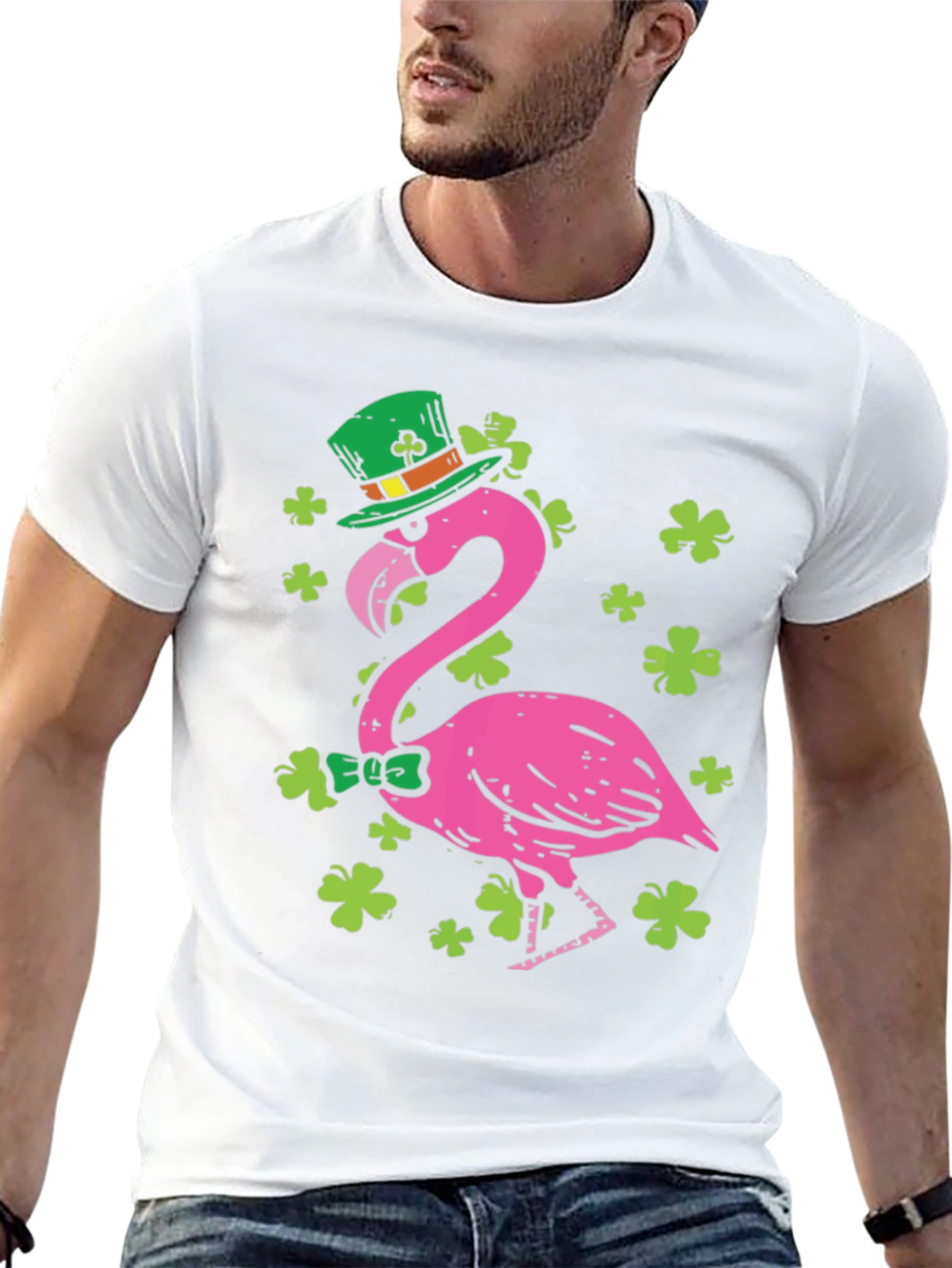 St. Patricks Day Flamingo T-Shirt