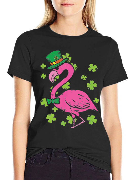 St. Patricks Day Flamingo T-Shirt