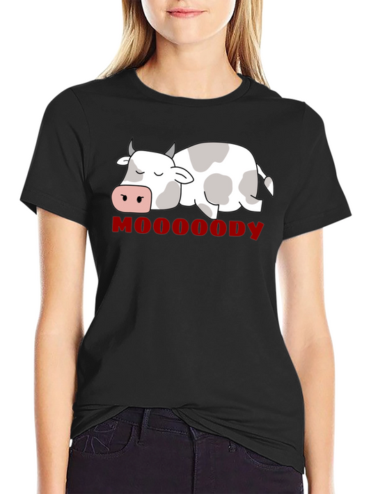 Mooody Cow Graphic T-Shirt - Relaxed Fit
