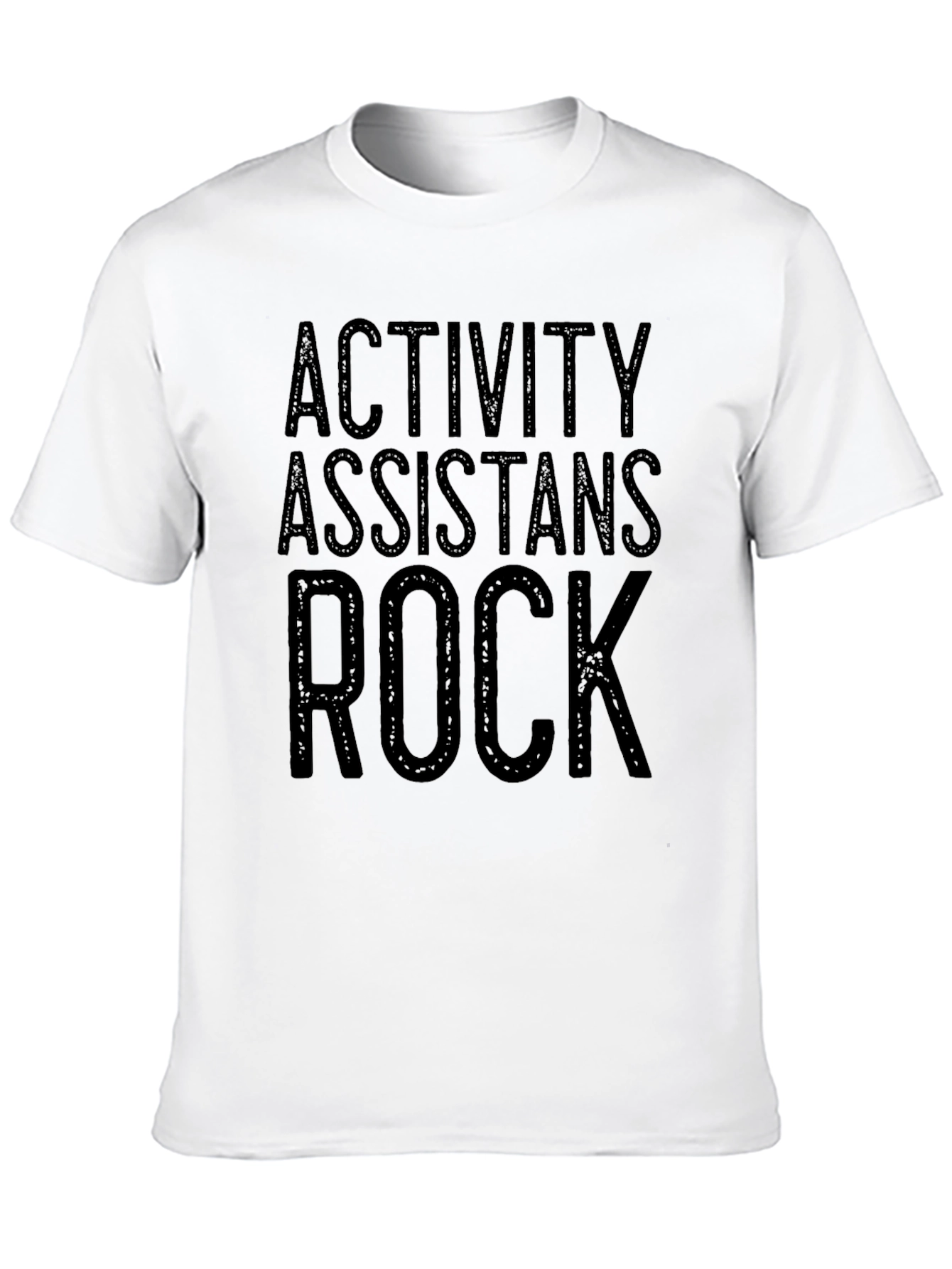 Activity Assistants Rock Black Graphic Tee Shirt
