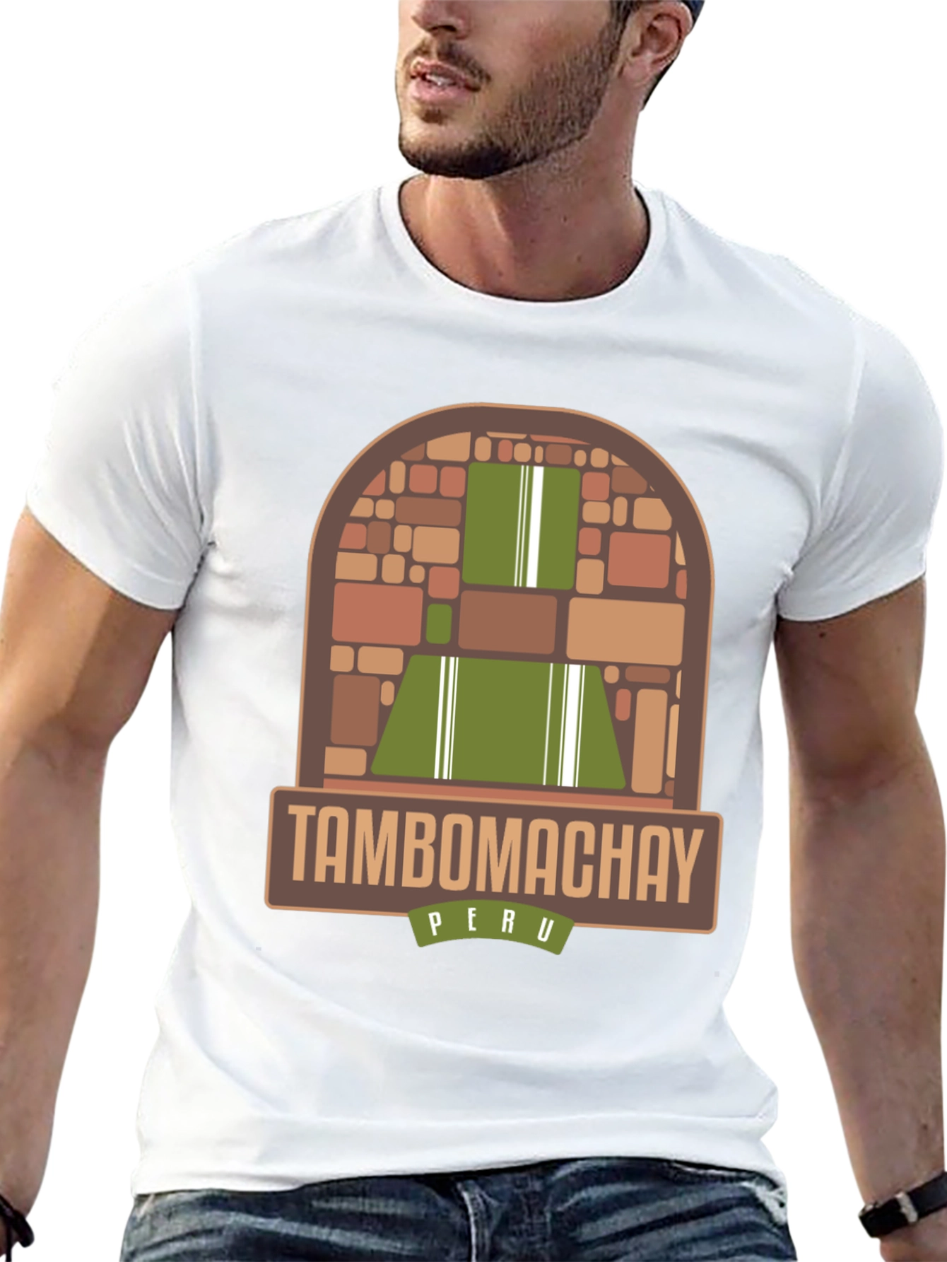 Tambo Machay Peru Graphic Tee - Black Cotton T-Shirt
