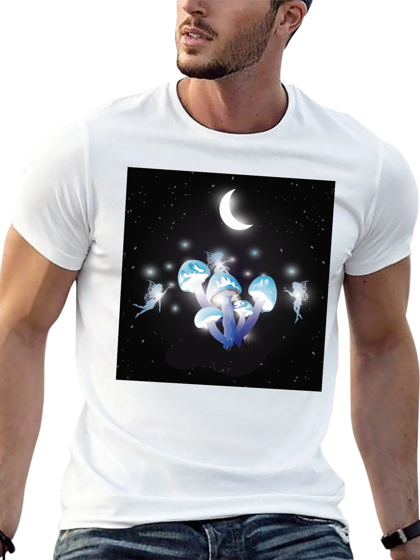Fantasy Mushroom Fairies Graphic T-Shirt