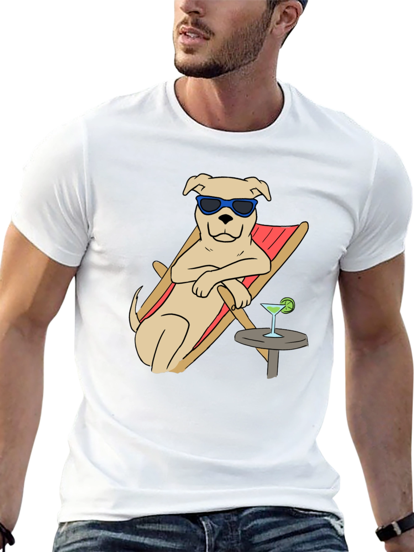 Chill Dog Graphic Tee - Relaxed Summer Vibes