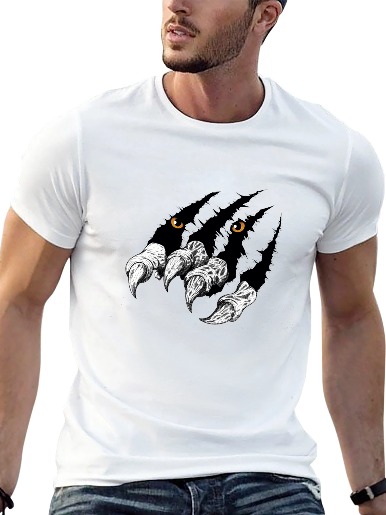 Monster Claw Graphic Black T-Shirt