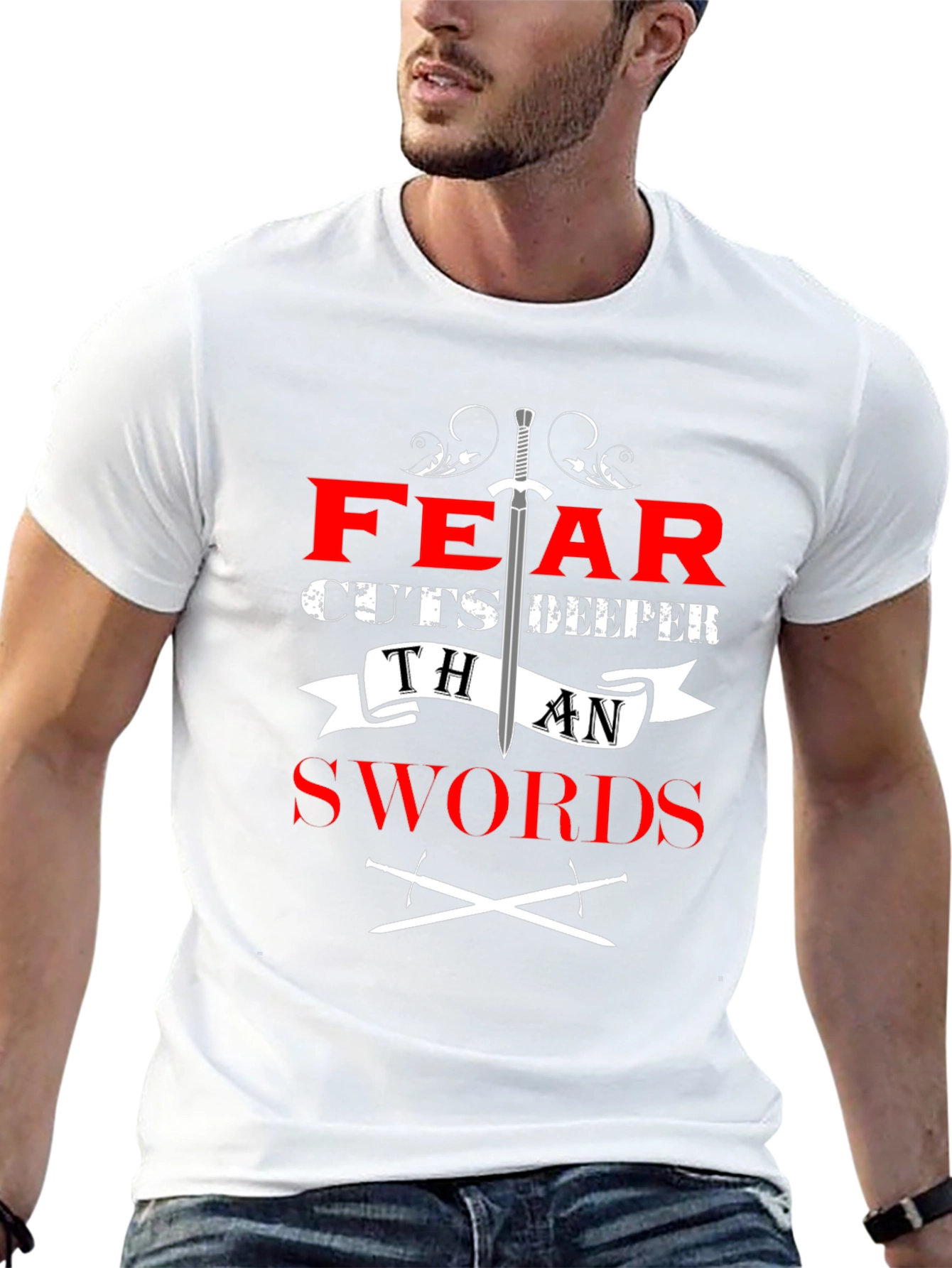 Fear Cuts Deeper Than Swords Graphic Tee