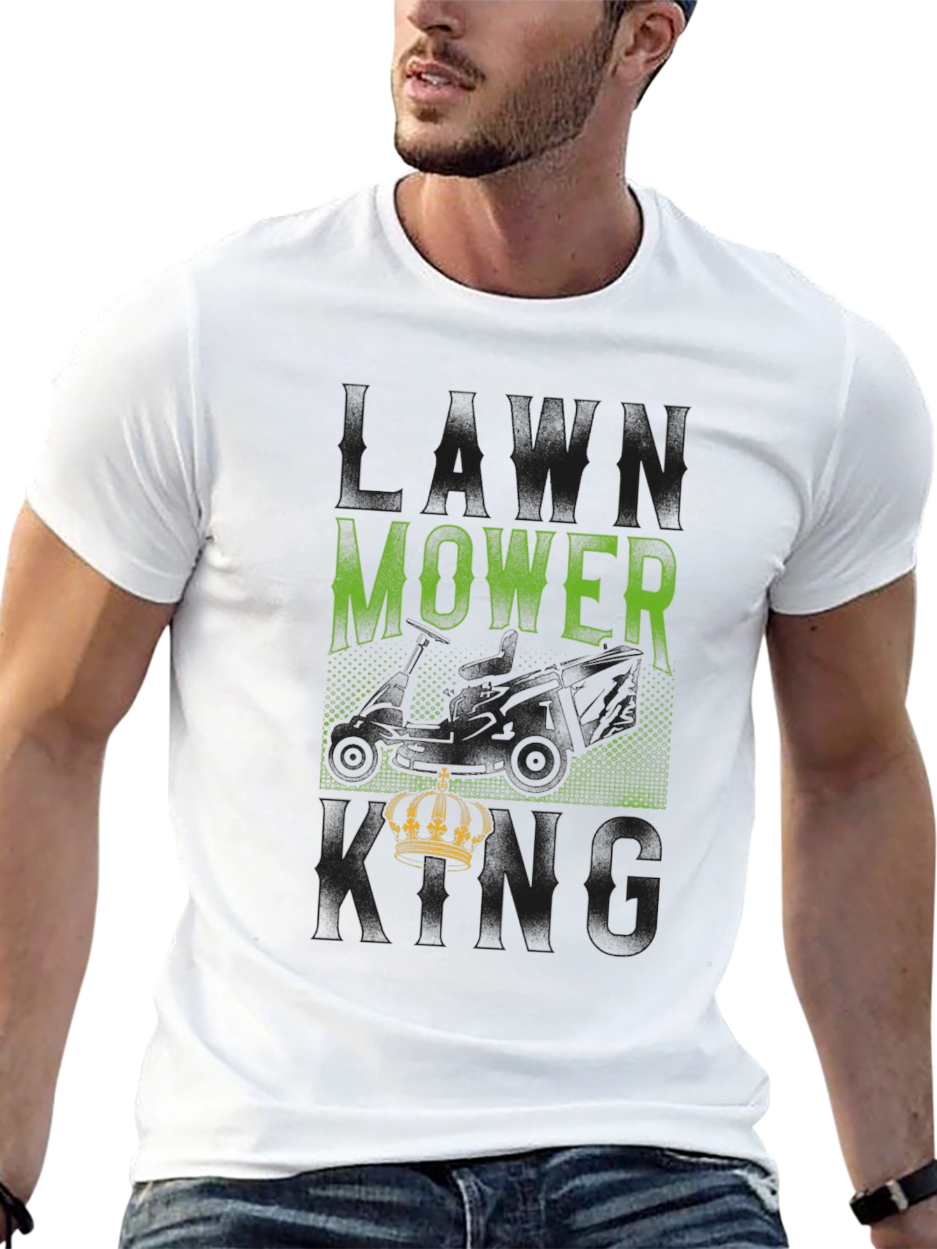 Lawn Mower King Graphic T-Shirt